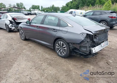 2021 Honda Accord Hybrid из США, поврежденный, VIN 1HGCV3F10MA007385